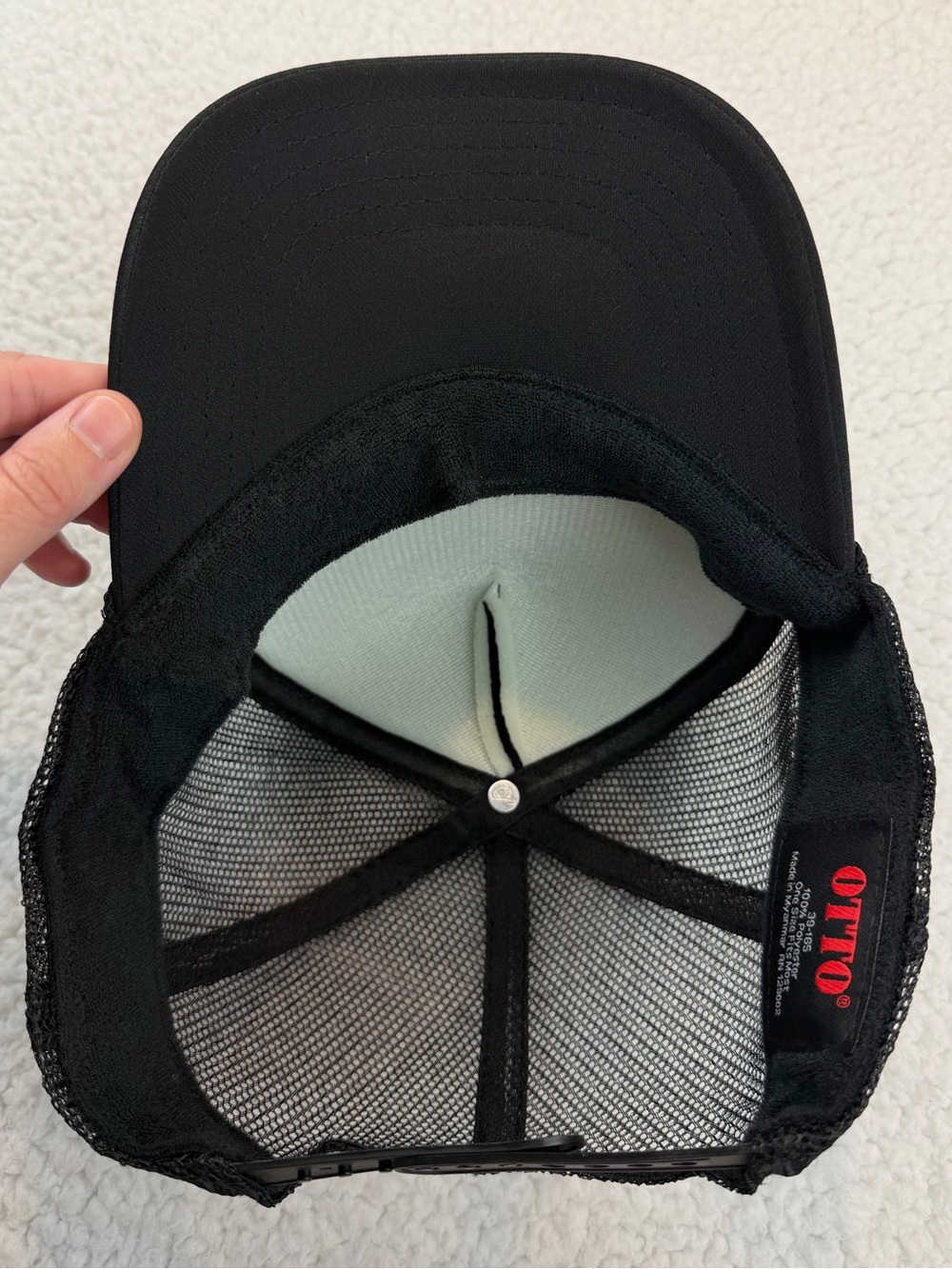 (NWOT) OTTO • Farmacy Black/White "Plants Over Pills" Trucker Hat, OS - Picture 8 of 11